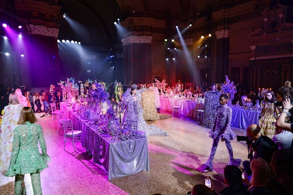 NEW YORK, NEW YORK - FEBRUARY 10: A view of the runway during the Rodarte show during New York Fashi...