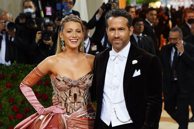 Blake Lively and Ryan Reynolds attend the 2022 Costume Institute Benefit celebrating In America: An ...