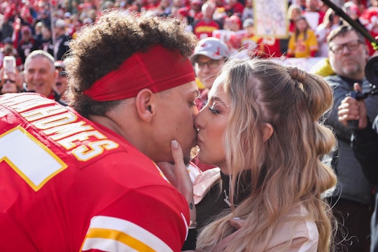 Patrick Mahomes Gazes At Baby Sterling In 1-Month Photo 