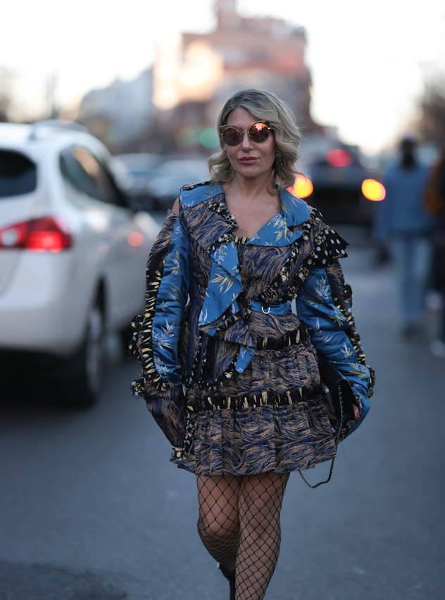New York Fashion Week's Street Style Included A Fishnet Comeback