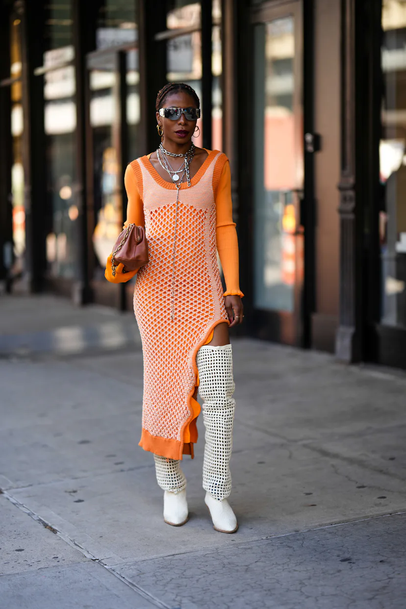 New York Fashion Week's Street Style Included A Fishnet Comeback