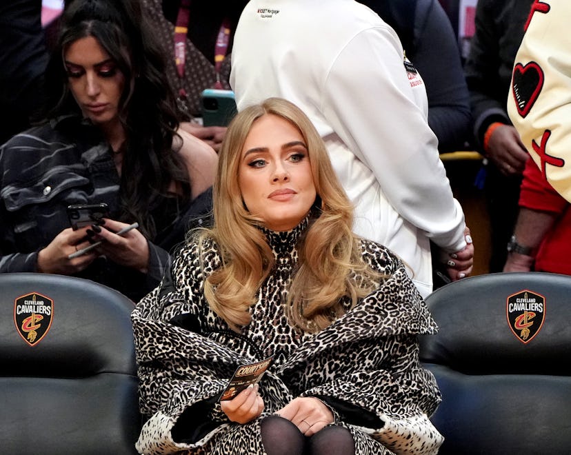 CLEVELAND, OHIO - FEBRUARY 20:  Adele attends the 2022 NBA All-Star Game at Rocket Mortgage Fieldhou...