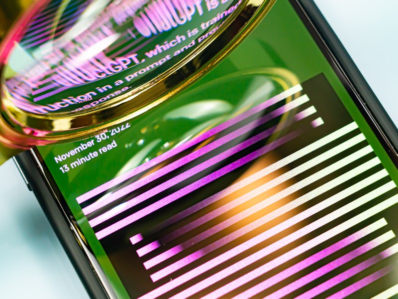 SHANGHAI, CHINA - FEBRUARY 07: In this photo illustration, the ChatGPT APP, a chatbot launched by Op...