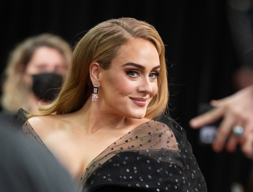 Adele wears Grey Fendi Suit @ Super Bowl 2023