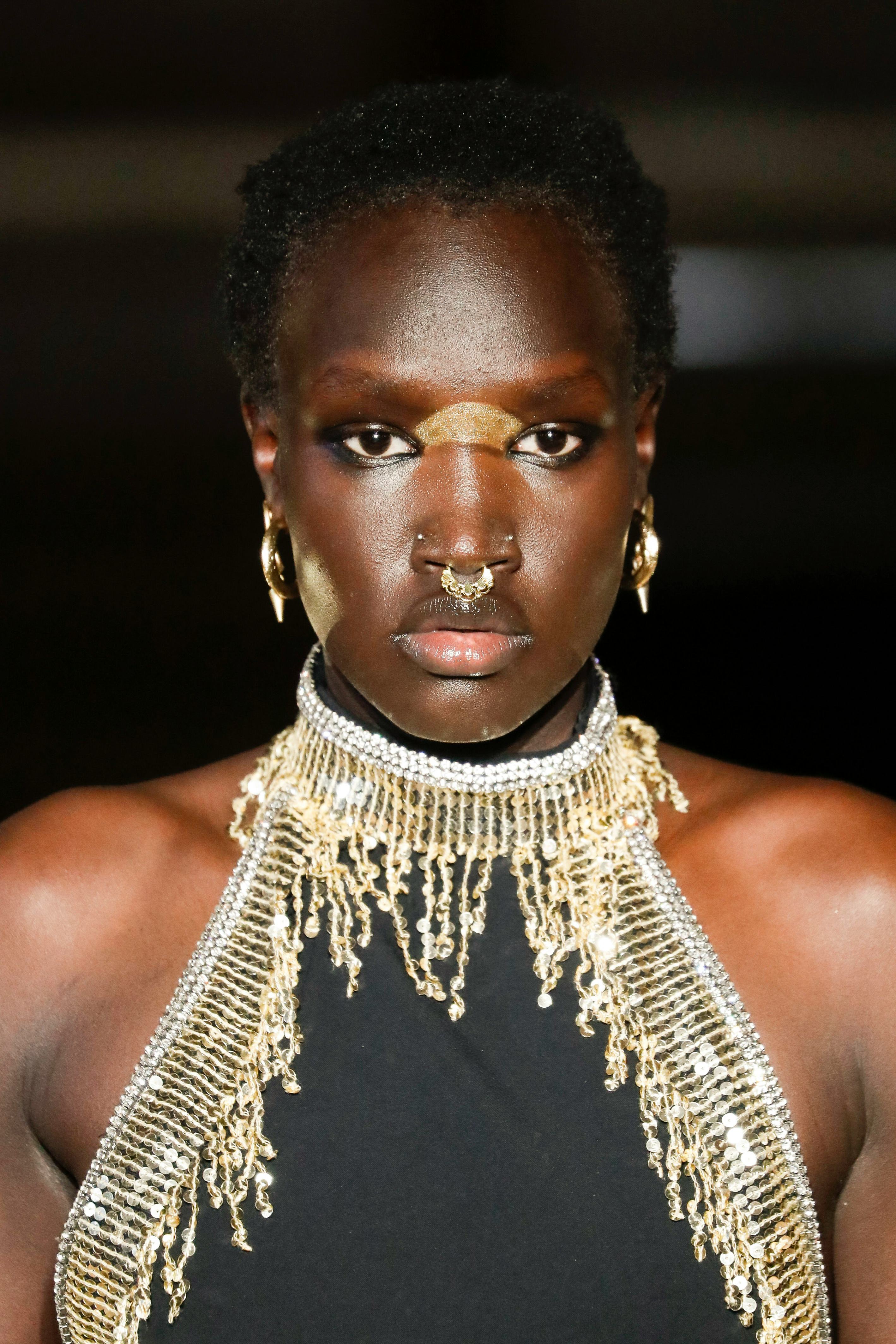 A model walks the runway during the Prabal Gurung Ready to Wear Fall/Winter 2023-2024 fashion show a&hellip;