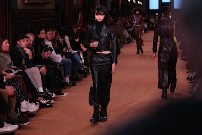 Ambiance at Coach Fall 2023 Ready To Wear Fashion Show at Park Avenue Armory on February 13, 2023 in...