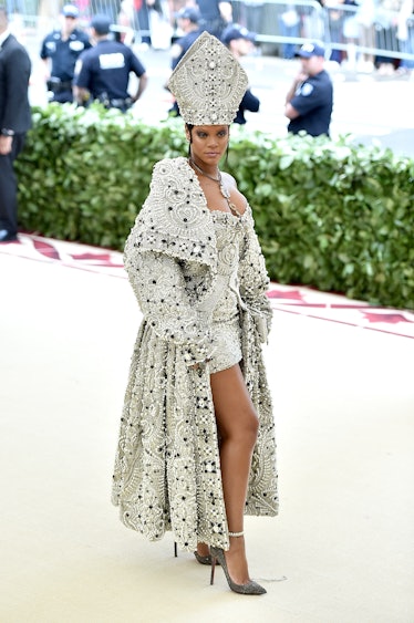 Rihanna attends the Heavenly Bodies: Fashion & The Catholic Imagination Costume Institute Gala 