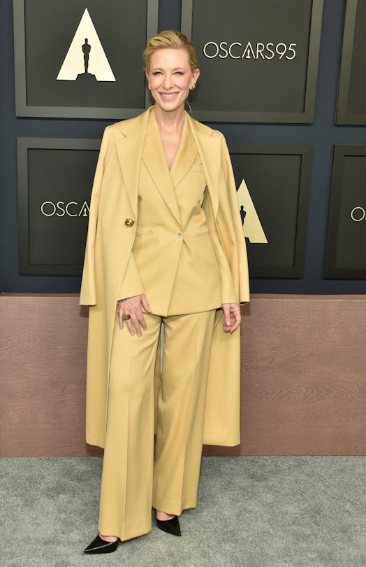 Australian actress Cate Blanchett arrives for the 95th Annual Oscars Nominees Luncheon 