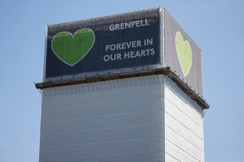 Grenfell Tower is pictured in west London on June 14, 2021