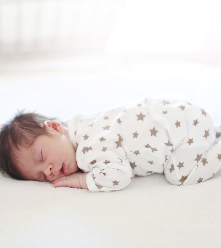 a cute sleeping baby, the 4 month sleep regression survival tips