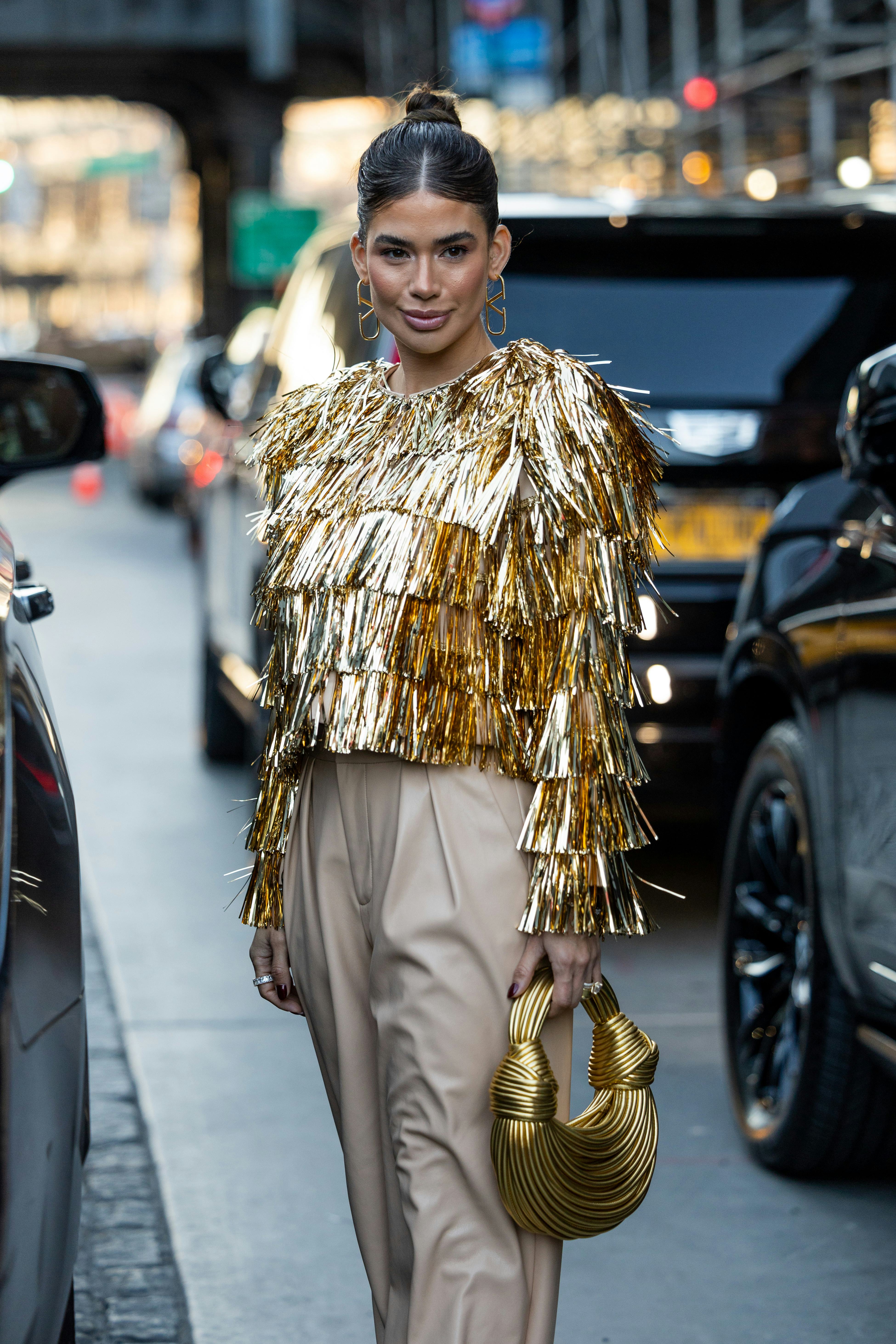 New York Fashion Week street style stars in fringe
