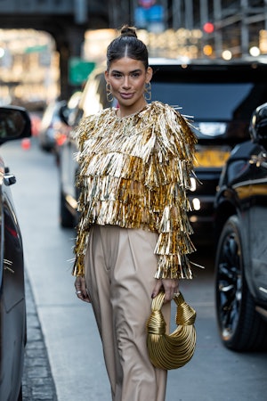 New York Fashion Week street style stars in fringe 
