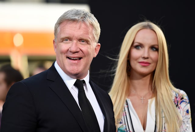 Actor Anthony Michael Hall (L) and actress Lucia Oskerova arrive at the Los Angeles premiere of "The...