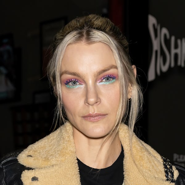 Jessica Stam attends the Anna Sui fashion show during New York Fashion Week on February 11, 2023 in ...