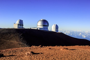 The Gemini, United Kingdom Infrared and UH Telescopes at the Mauna Kea Observatories on the Big Isla...