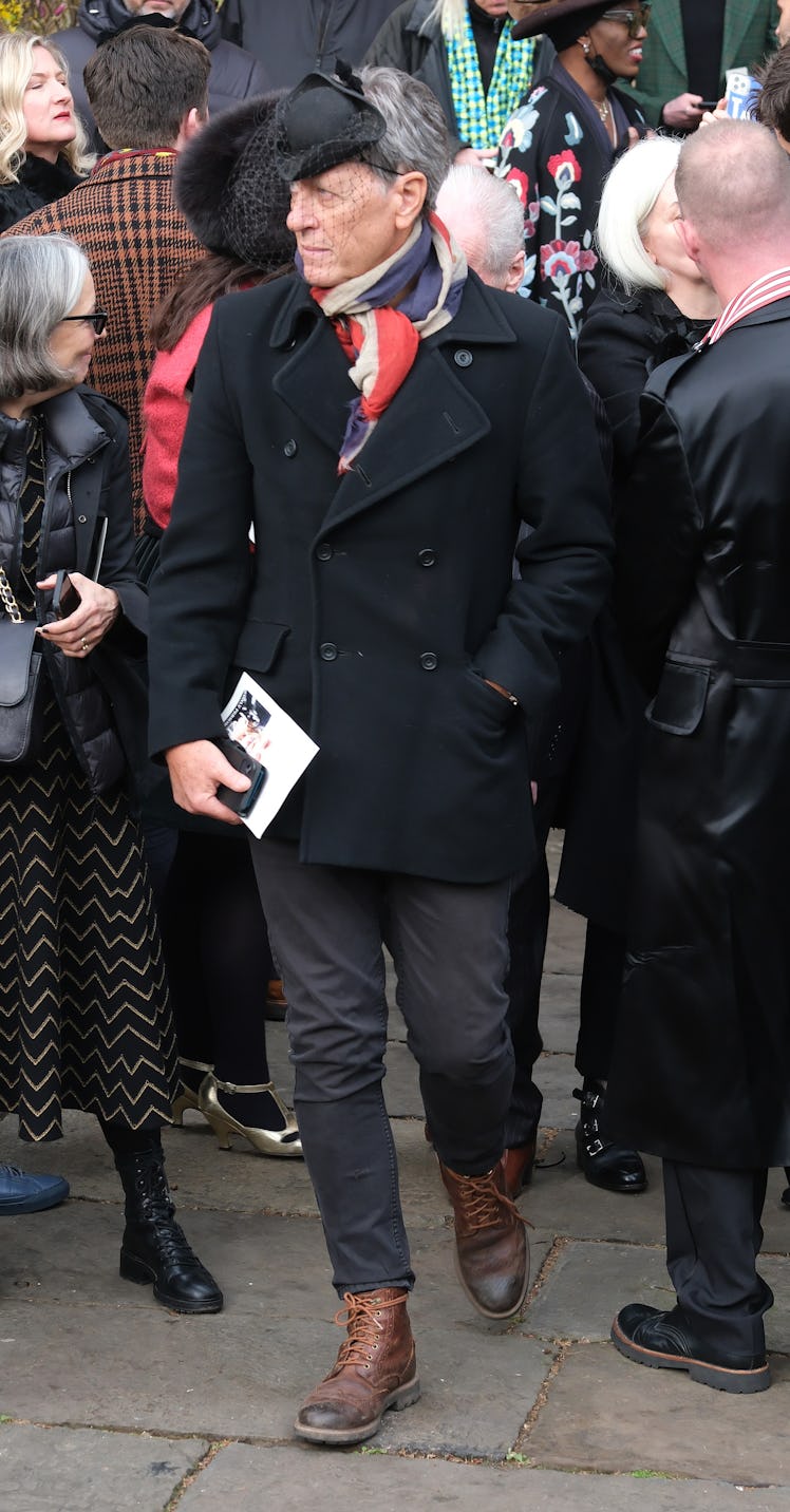Richard E. Grant attends Dame Vivienne Westwood's memorial service