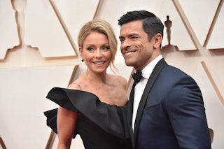 Kelly Ripa and Mark Consuelos attend the 92nd Annual Academy Awards at Hollywood and Highland on Feb...
