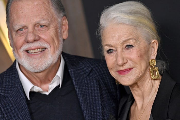 LOS ANGELES, CALIFORNIA - DECEMBER 02: Taylor Hackford and Helen Mirren attend the Los Angeles Premi...