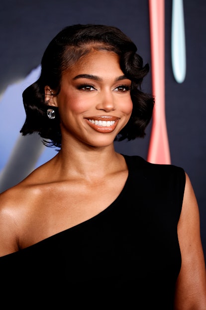 LOS ANGELES, CALIFORNIA - FEBRUARY 15:  Lori Harvey attends the Red Carpet Premiere event for the Si...