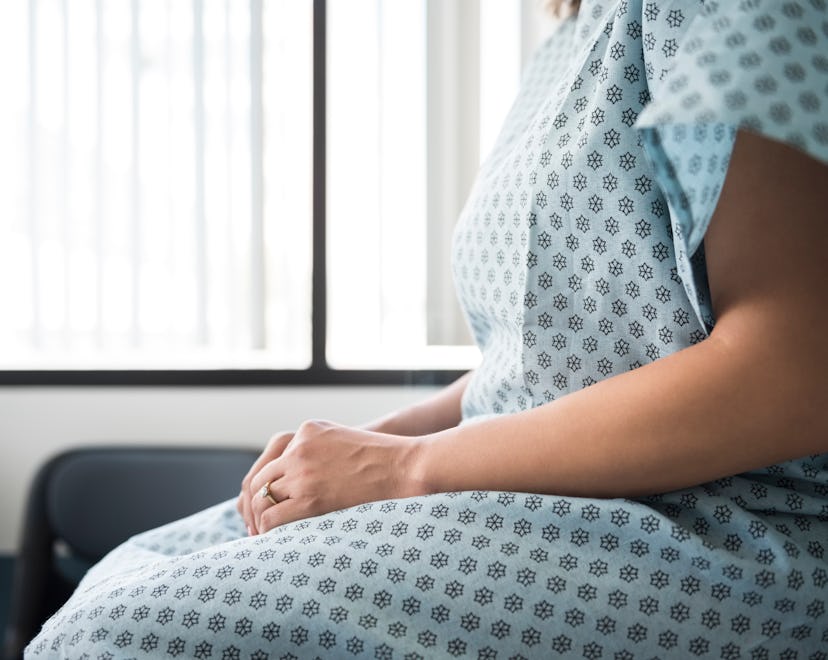 Woman in waiting room to learn more about ozempic and fertility from her doctor.