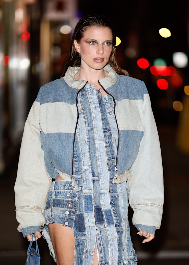 Julia Fox's Best Deconstructed Denim Outfits