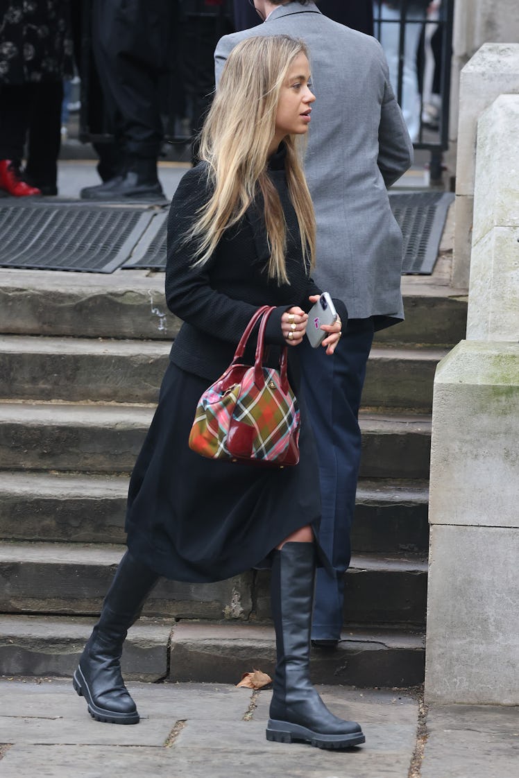 Amelia Windsor attends a memorial service to honour & celebrate the life of Dame Vivienne Westwood 