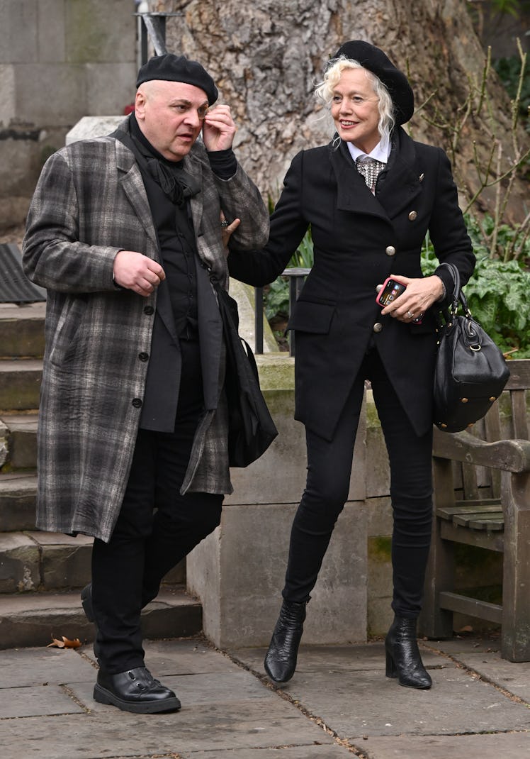 Ellen von Unwerth (R) attends a memorial service to honour and celebrate the life of Dame Vivienne 