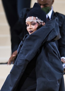 Singer Rihanna attends The 2021 Met Gala 