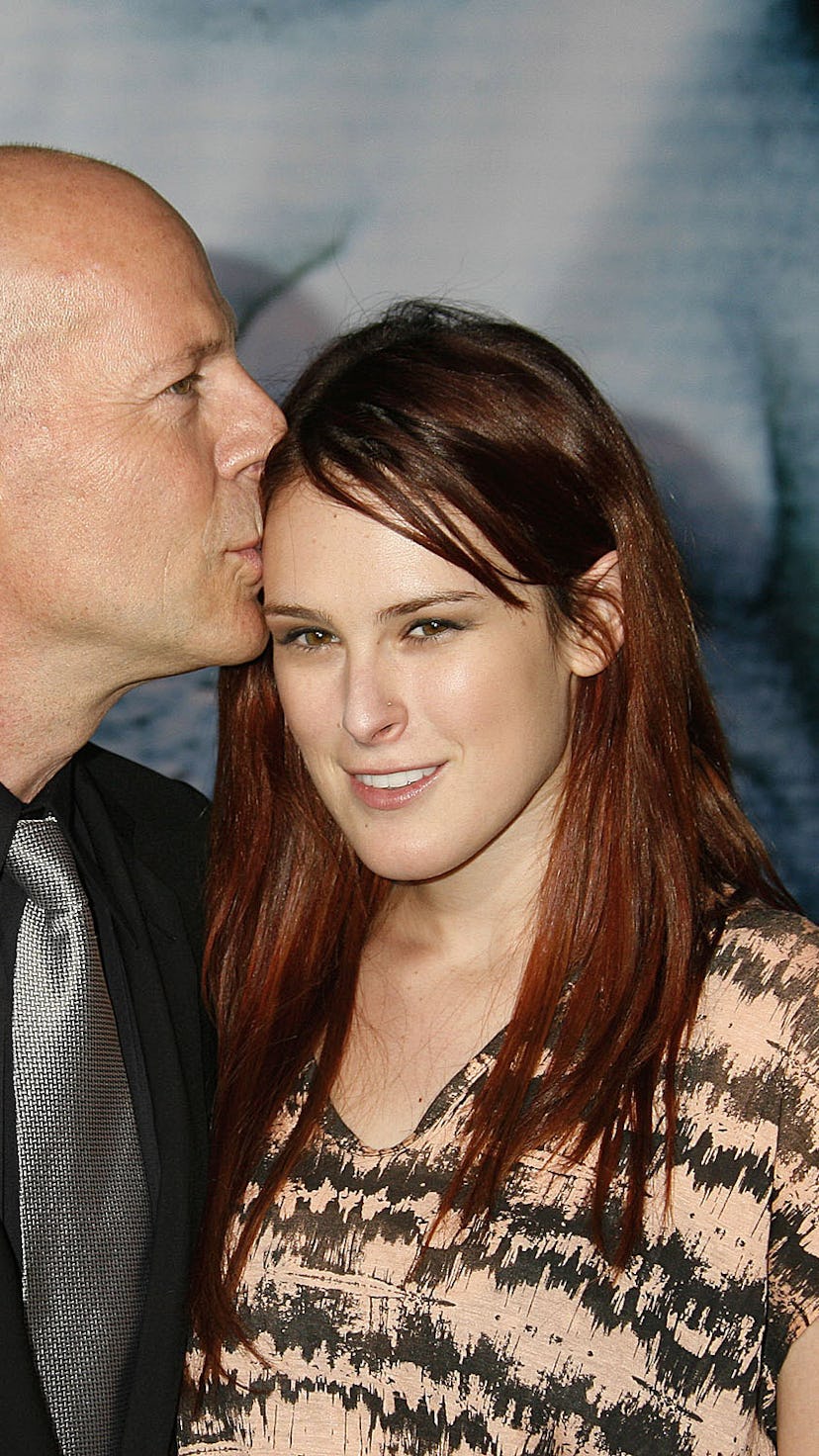 Bruce Willis with his daughter Rumer Willis in 2009.