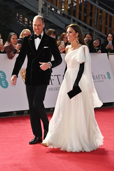 William, Prince of Wales and Catherine, Princess of Wales arrive at the EE BAFTA Film Awards 2023 