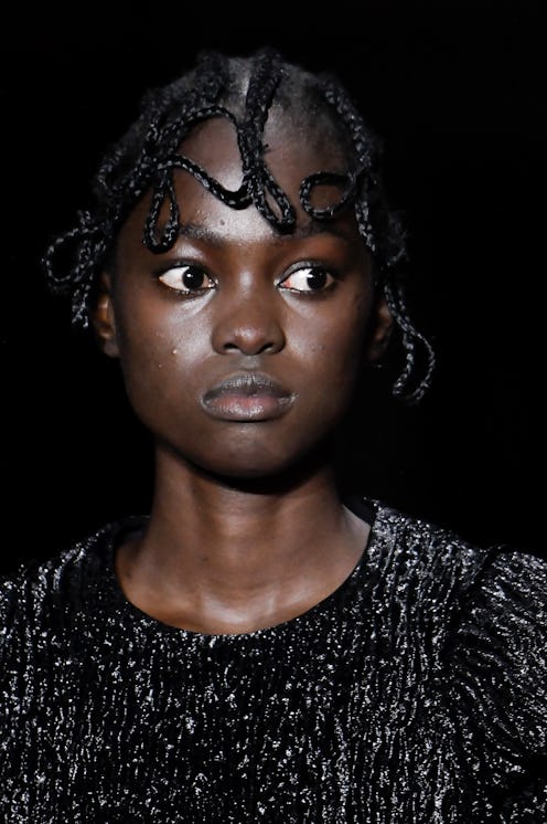 A model walks the runway during the Simone Rocha Ready to Wear Fall/Winter 2023-2024 fashion show as...