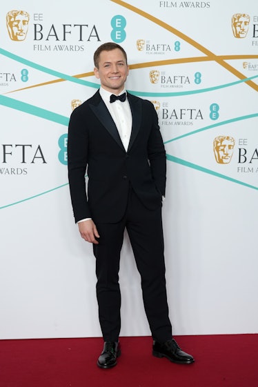Taron Egerton attends the EE BAFTA Film Awards 2023
