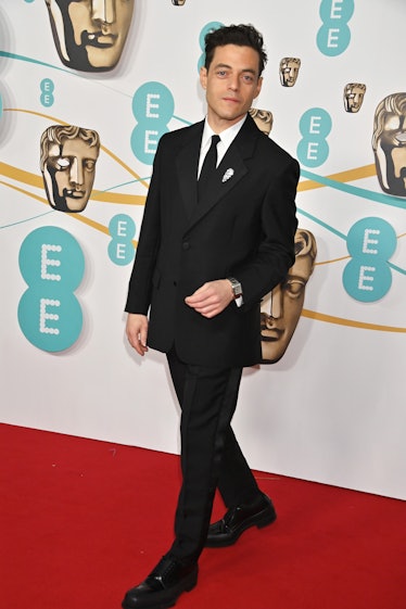 Rami Malek arrives at the EE BAFTA Film Awards 2023 