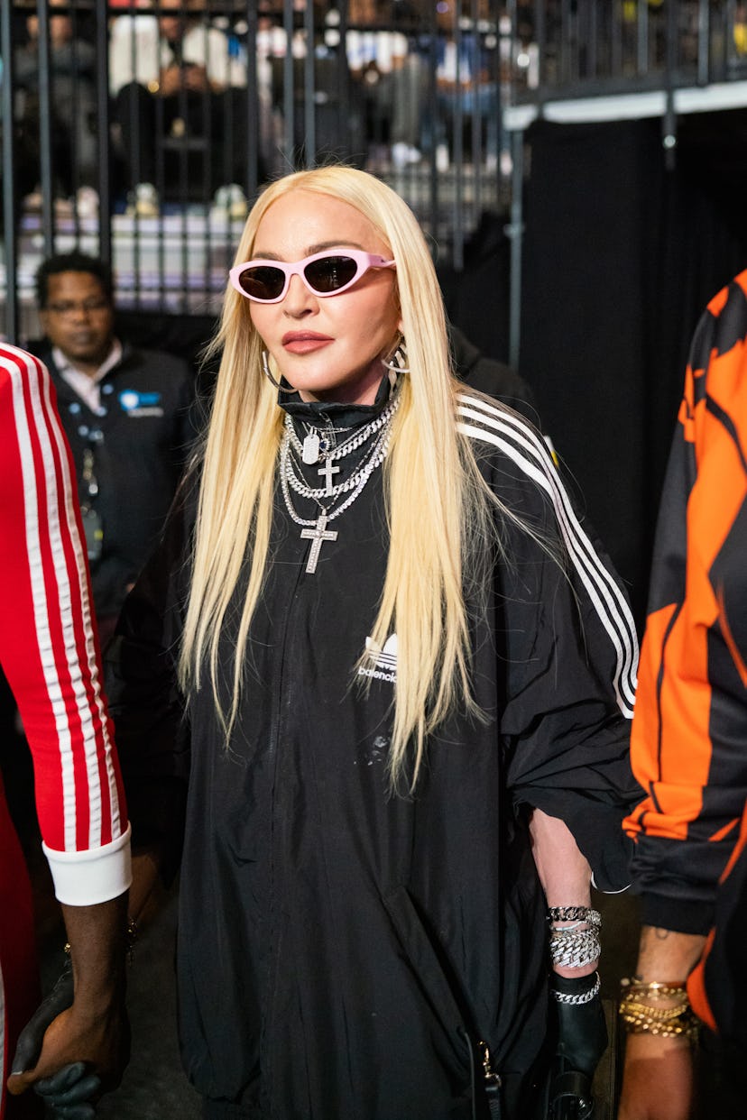 Madonna attends the WBA World Lightweight Championship title