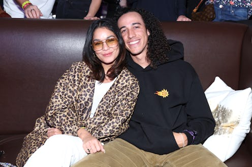 LOS ANGELES, CALIFORNIA - FEBRUARY 09: (L-R) Vanessa Hudgens and Cole Tucker attend as John Mayer pe...