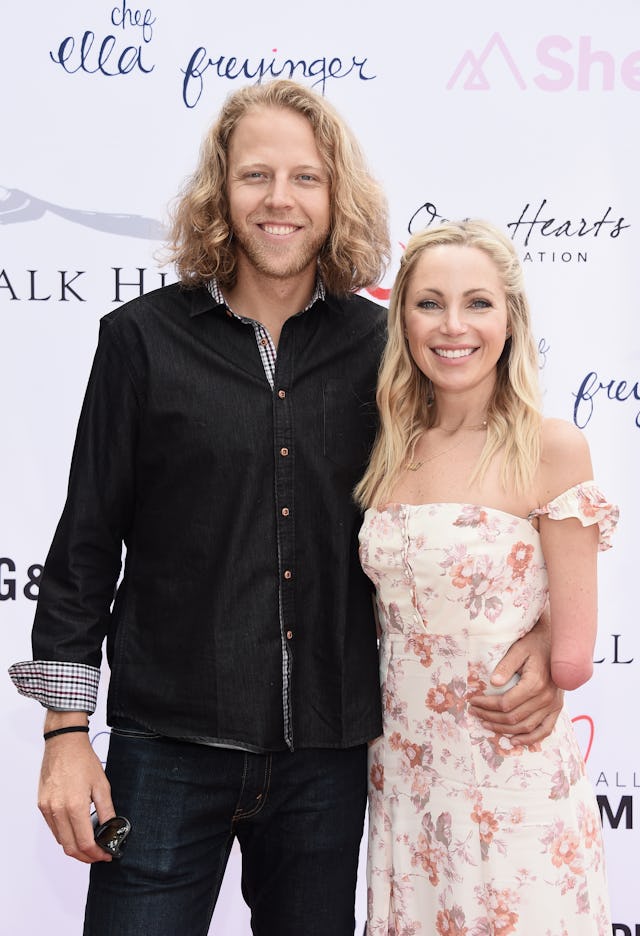 Television personality Sarah Herron (R) and Dylan Brown attend The Open Hearts Foundation's 2018 You...