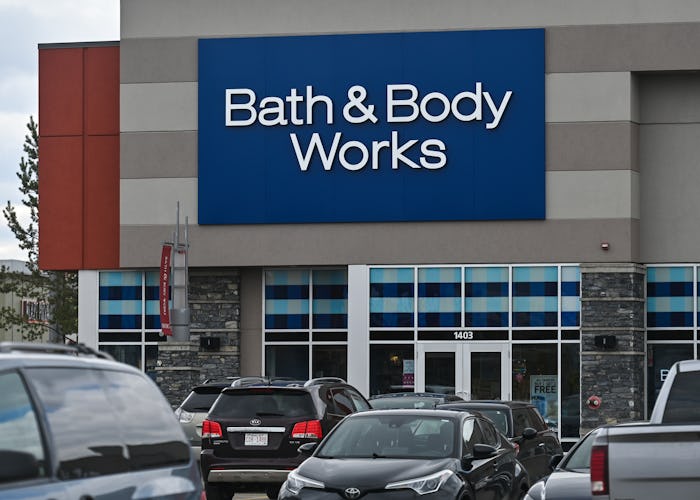 Logo of Bath and Body Works in South Edmonton Common.
Friday, May 20, 2022, in Edmonton, Alberta, Ca...