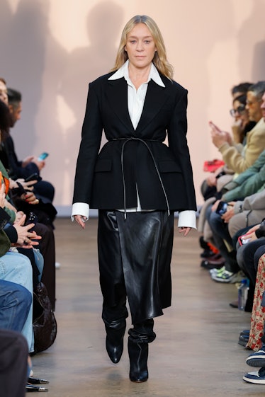 Chloë Sevigny walks the runway during the Proenza Schouler Ready to Wear Fall/Winter 2023-2024 