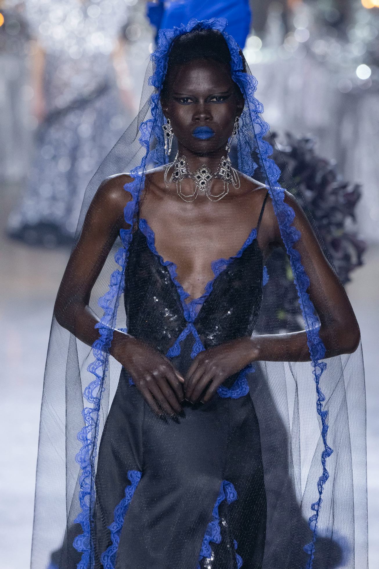 NEW YORK, USA - FEBRUARY 10: A model walks the runway during the Rodarte Ready to Wear Fall/Winter 2...
