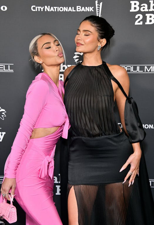 Kim Kardashian and Kylie Jenner attend the 2022 Baby2Baby Gala 