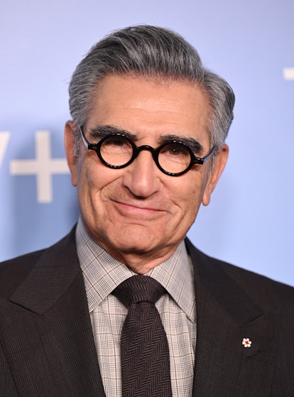 LONDON, ENGLAND - FEBRUARY 14: Eugene Levy attends the "The Reluctant Traveller" European Premiere a...