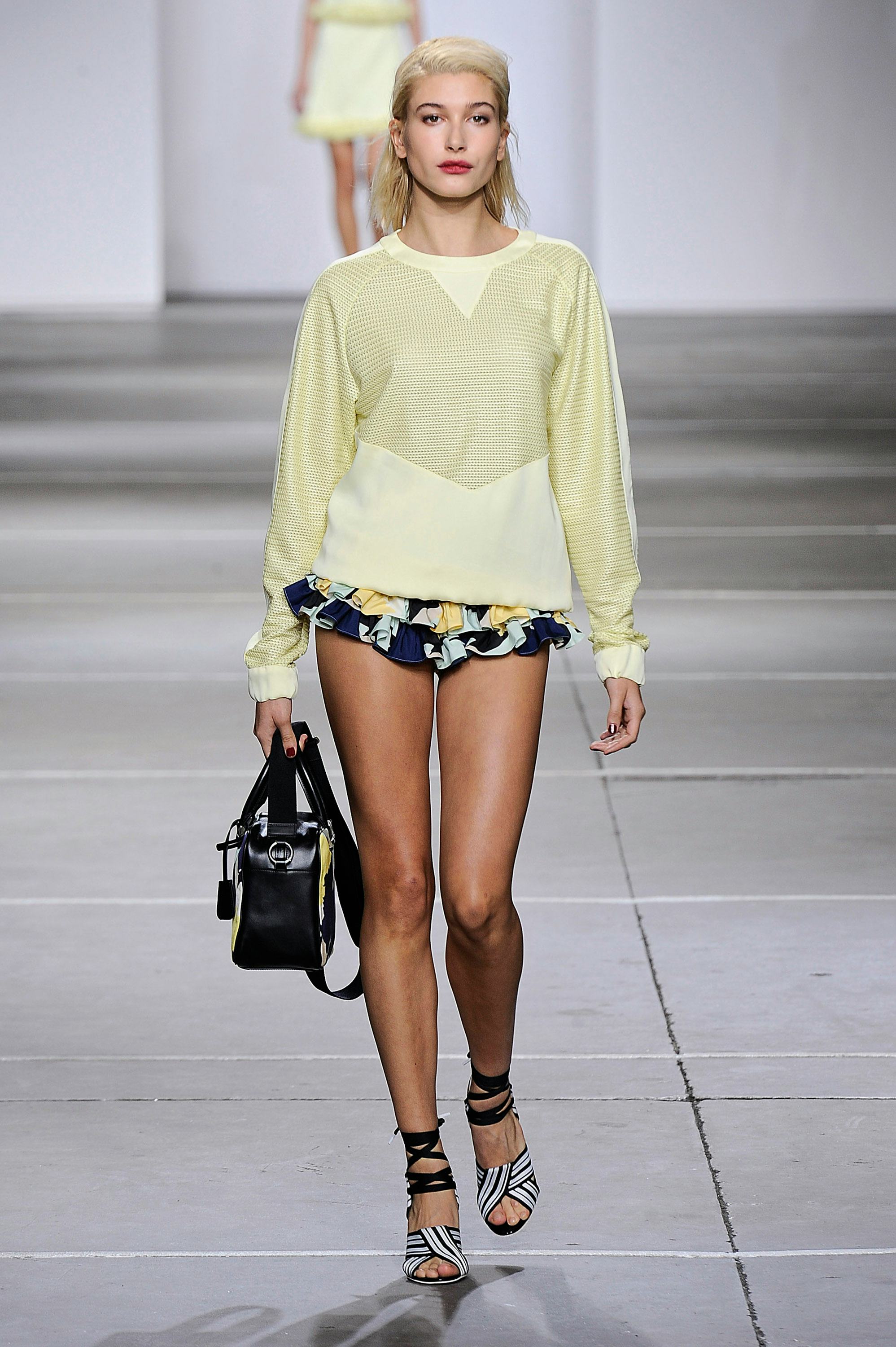 Hailey Bieber, then-Baldwin walked for Topshop Unique.