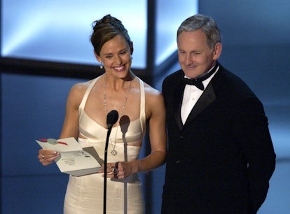 Presenter Jennifer Garner and Victor Garber for Outstanding Made For Television Movie (Photo by M. C...