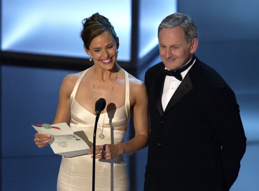Presenter Jennifer Garner and Victor Garber for Outstanding Made For Television Movie (Photo by M. C…