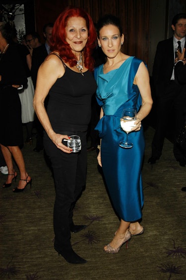 Patricia Field with Sex And The City star Sarah Jessica Parker. 