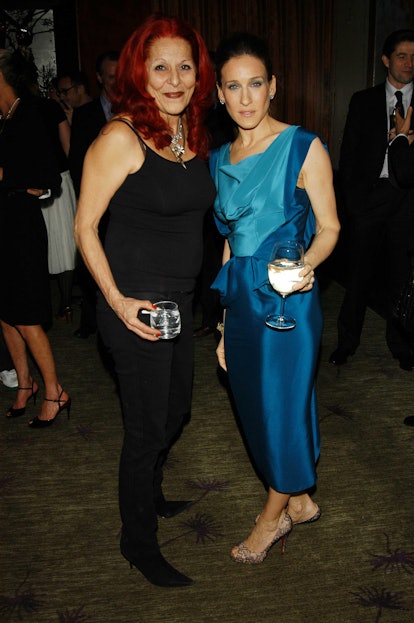 Patricia Field with Sex And The City star Sarah Jessica Parker. 