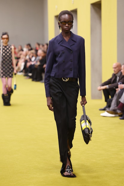 Skinny Pants Are All Over The Milan Fashion Week Fall/Winter 2023 Runways