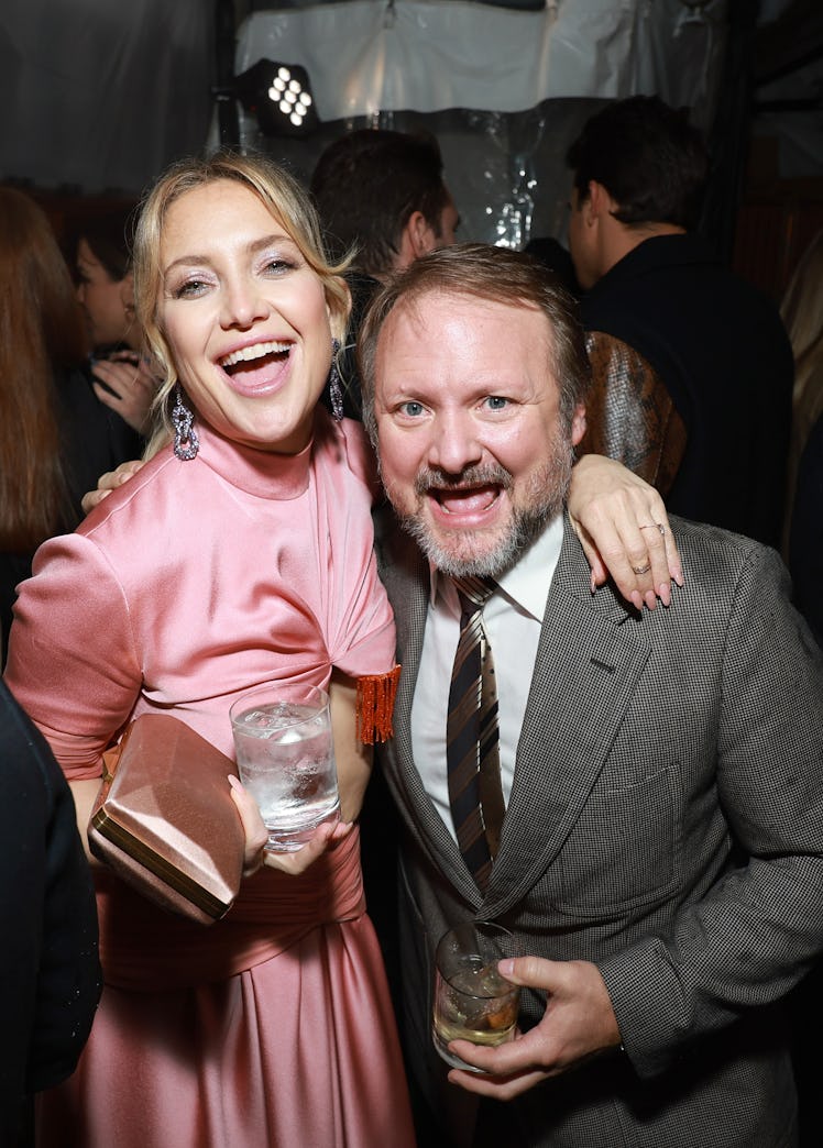 LOS ANGELES, CALIFORNIA - FEBRUARY 24: (L-R) Kate Hudson and Rian Johnson attend W Magazine's Annual...