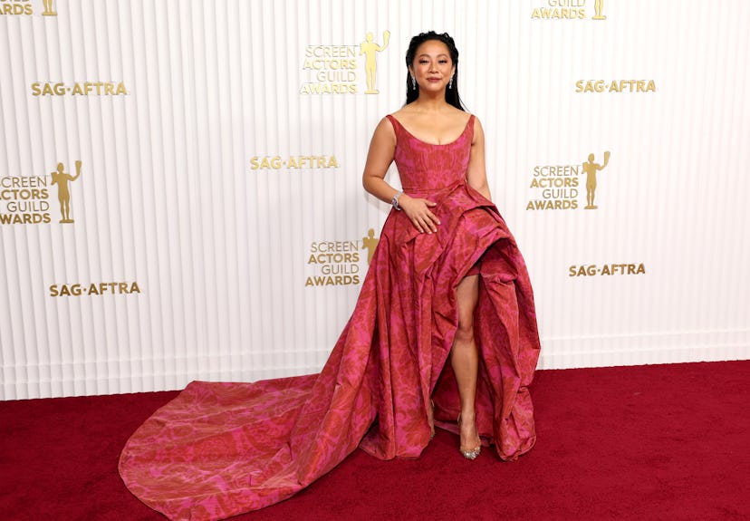 LOS ANGELES, CALIFORNIA - FEBRUARY 26: Stephanie Hsu attends the 29th Annual Screen Actors Guild Awa...