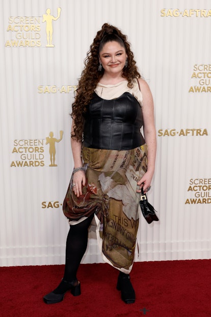 LOS ANGELES, CALIFORNIA - FEBRUARY 26: Megan Stalter attends the 29th Annual Screen Actors Guild Awa...